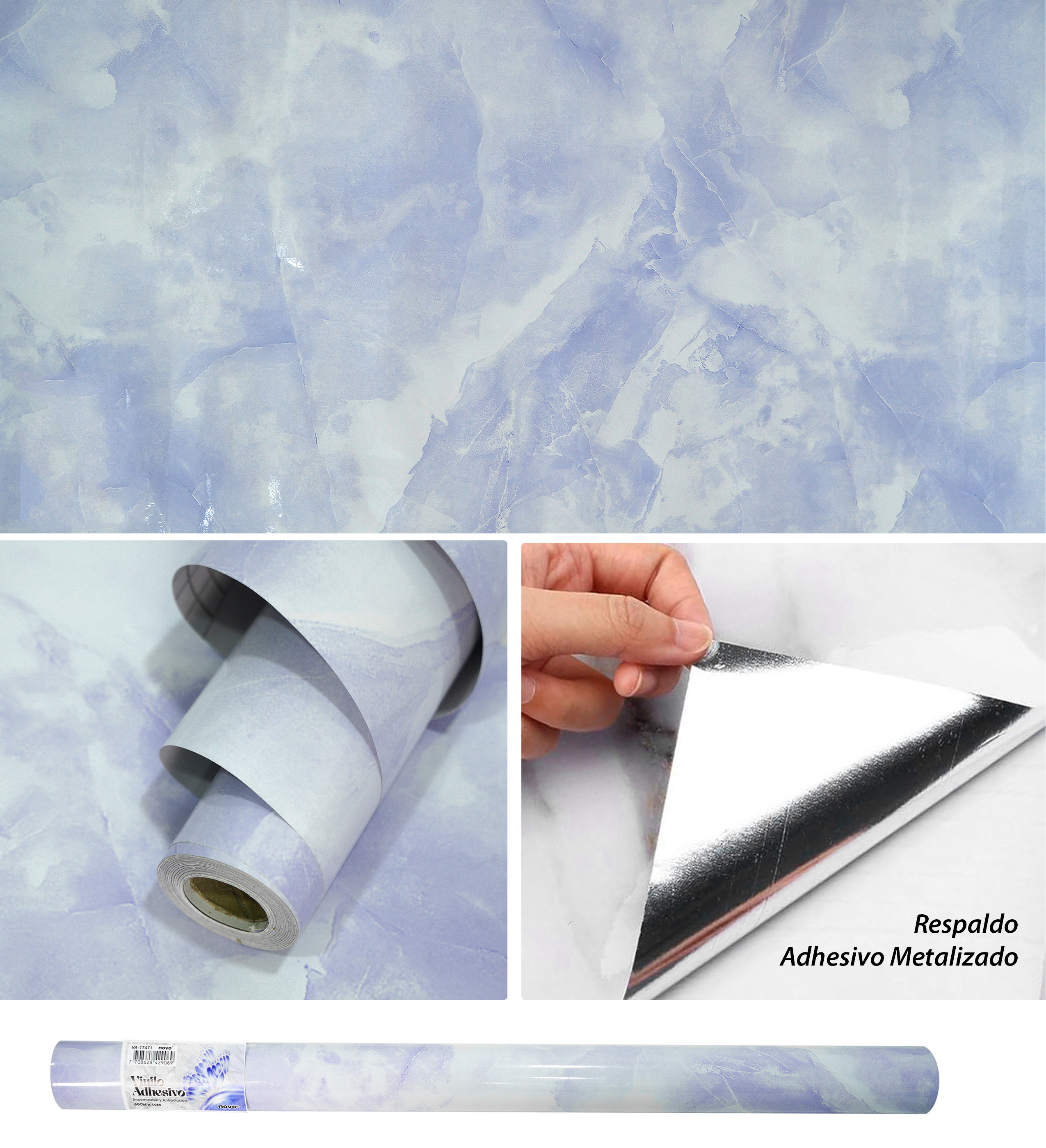 Papel Vinilo Adhesivo Brillante VA-17471